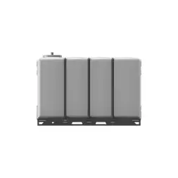 Емкость KR 4000л под плотность до 1.5 г/см3 белая в обрешетке (полный слив)