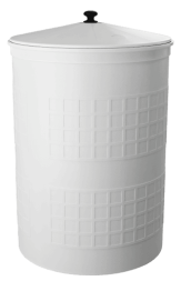 Бочка пластиковая садовая для дождевой воды и полива, 150л, белый [380]