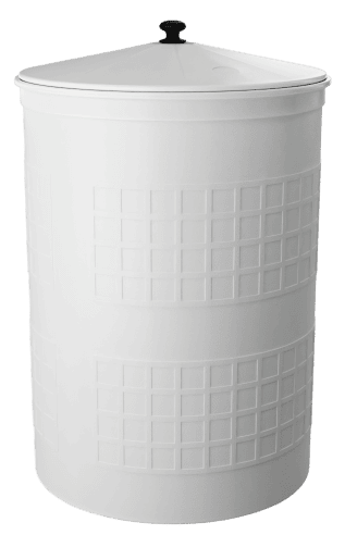 Бочка пластиковая садовая для дождевой воды и полива, 150л, белый [380]