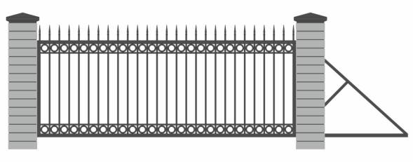 Металлические откатные ворота ОВ-15, 4000x2000 мм