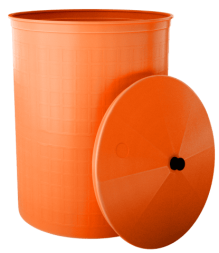 Бочка пластиковая садовая для дождевой воды и полива, 150л, терракотовый [350]