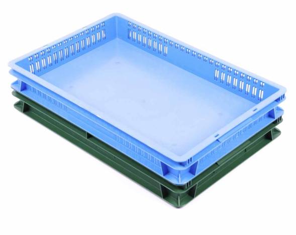 Пластиковый лоток 600х400х75 сплошной
