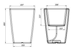 Кашпо Rostok 680