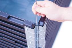 Усиленная складная паллетная рама (евроборт), 1200х800х200 мм, серый