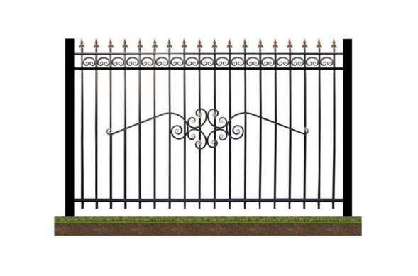 Забор металлический сварной секционный СЗ-17, 1 м²