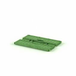 Ящик пластиковый складной, 400х300х165 мм, зеленый [12.424.71]