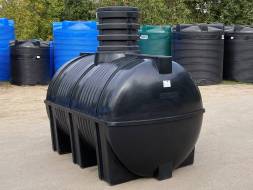 Емкость для дизельного топлива подземная горизонтальная, 3000 л, черный [TDT3000Y1]