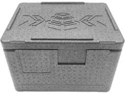 Термобокс пенополипропиленовый с крышкой STP Light, 400х300х270 мм, 18 л, 30 кг/м3