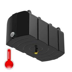 Бак пластиковый для летнего душа Полимер-Групп R 300 л с подогревом, черный [DR300S112]