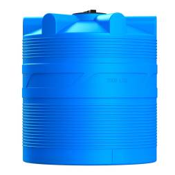 Емкость (резервуар) пластиковая вертикальная с крышкой, 2000 л, зеленый [TV2000S2]