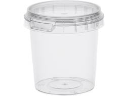 Контейнер 155 мл. круглый, d69мм, с прозрачной крышкой