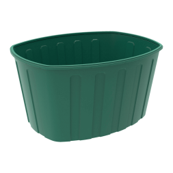 Ванна пластиковая пищевая О, 400 л, HDPE, зеленый [131.0400.401.000]