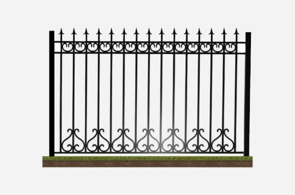 Забор металлический сварной секционный СЗ-26, 1 м²