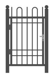 Кованая металлическая калитка МК11