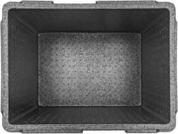 Термобокс пенополипропиленовый с крышкой STP Normal, 400х300х320 мм, 22 л, 40 кг/м3, серый