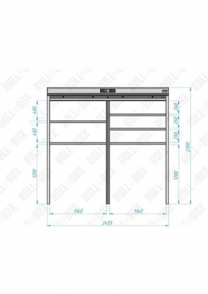 Роллетный шкаф ROLL-BOX SIMPLE Plus 24.06.23.V1-1