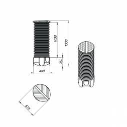 Колодец дренажный 5 м
