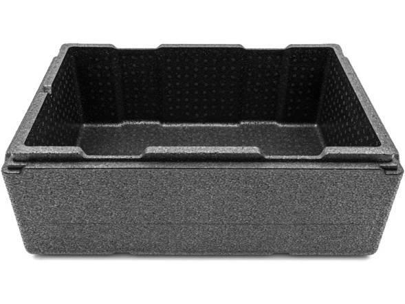 Термобокс пенополипропиленовый с крышкой STP PRO, 600х400х240 мм, 32 л, 55 кг/м3