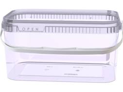Ведро пластиковое прямоугольное, 3.3 л, прозрачный [5119]