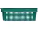 Ящик пластиковый перфорированный, 600x400x200 мм, 48 л, зеленый [102-1]