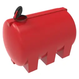 Емкость для хранения жидких минеральных удобрений (КАС, ЖКУ и др) 8000 H с откидной крышкой красный