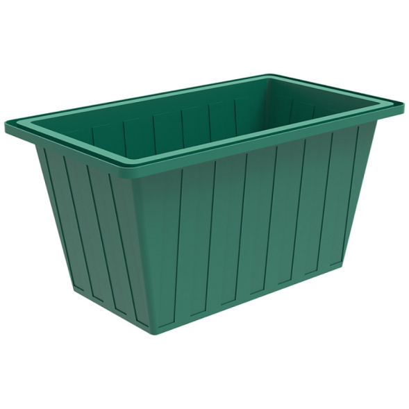 Ванна пластиковая пищевая К, 400 л, HDPE, зеленый [132.0400.401.000]