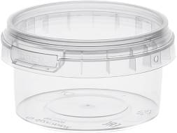Контейнер 80 мл. круглый, d69мм, с прозрачной крышкой