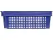 Ящик пластиковый перфорированный, 600x400x200 мм, 48 л, синий [102-1]