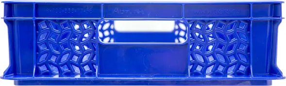 Ящик пластиковый перфорированный, 600×400×120 мм, 22 л, синий [704.01.01 м]
