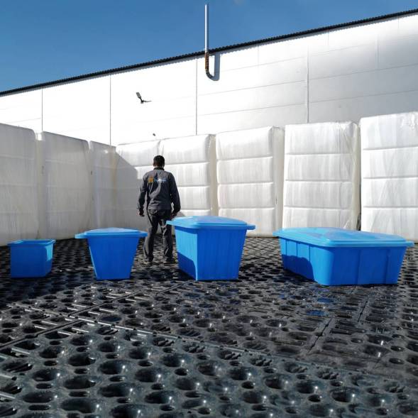 Ванна пластиковая пищевая К, 90 л, HDPE, синий [132.0090.601.0]