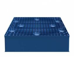 Контейнер пластиковый вкладываемый с усиленным дном INSTORE, 800х600х320 мм, синий [KVR 8634]