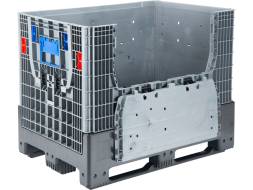 Многофункциональный контейнер разборный сплошной на 3-х полозьях с двумя дверцами DPF-Box 1208S, 1200x800x950 мм [DPF-Box 1208 S-S(3) F2]