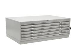 Шкаф металлический картотечный (картотека) для чертежей ПРАКТИК A1-05/0 (база), А1, 5 ящиков, 466x1010x691 мм