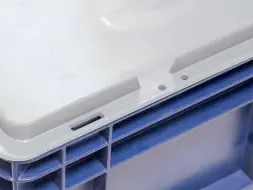 Крышка для пластикового евроконтейнера KLT, 600х400 мм, серый [501 KLT]