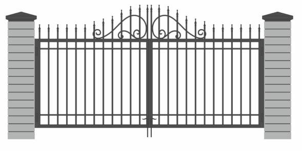 Распашные металлические ворота РВ-7, 4000x2000 мм