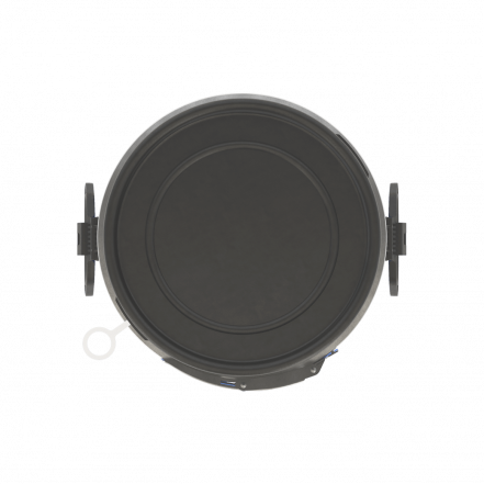 Бочка пластиковая с металлическим обручем и ручками, 20 л, синий [БП20.02/04]