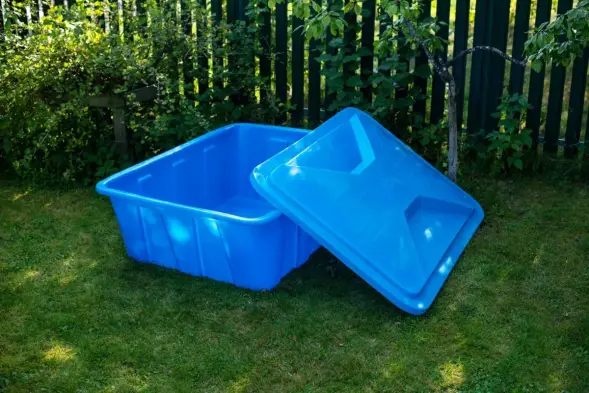 Ванна пластиковая пищевая KN, 600 л, 1.2 г/см³, HDPE, синий [1182.0600.601.003]