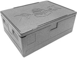 Термобокс пенополипропиленовый с крышкой STP Light, 800х600х320 мм, 84 л, 30 кг/м3