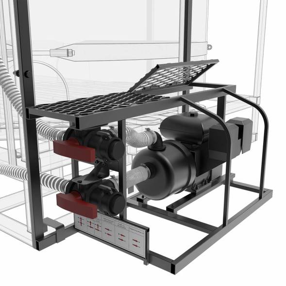 Комплекс насосный 600л/мин для воды ZПО2