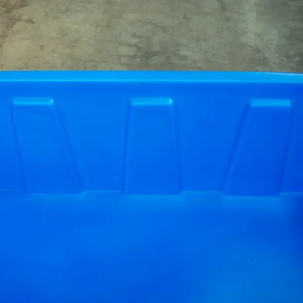 Ванна пластиковая пищевая с крышкой KN, 600 л, 1.5 г/см³, HDPE, синий [121207.0600.601.001]