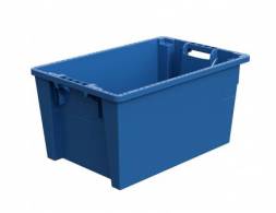 Ящик пластиковый поворотно-вкладываемый универсальный, 600х400х300 мм, синий [12.480.PE.61 (KD6430.1)]