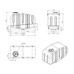 Емкость AGRO 3000 л