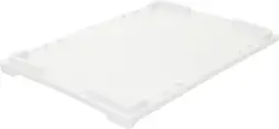 Крышка для пластикового ящика утяжеленная морозостойкая, 600х400 мм, белый [503-1 М]