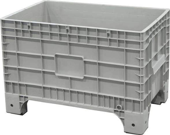 Крупногабаритный сплошной пластиковый контейнер на ножках Big Box, 1017х636х673 мм, синий [1017636673-00]