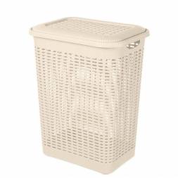 Корзина для белья 30л, бежевый