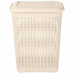 Корзина для белья 30л, бежевый