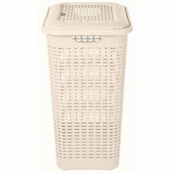 Корзина для белья 30л, бежевый