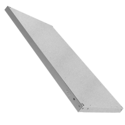 Полка металлическая для стеллажей Практик MS U 150х50, 1500x500 мм, серебристый [S24799307358] 