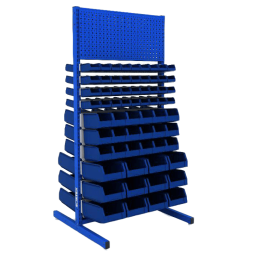 Стойка двухсторонняя для пластиковых ящиков ДВК SORTEX 1915-2 №1-4, синий [КГ030398]