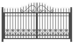 Распашные металлические ворота РВ-15, 4000x2000 мм